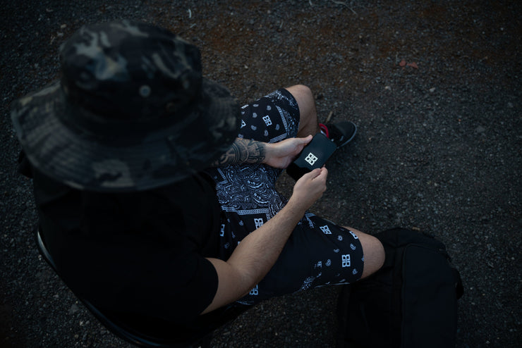 Bando Baby Bandana Black Mesh Shorts