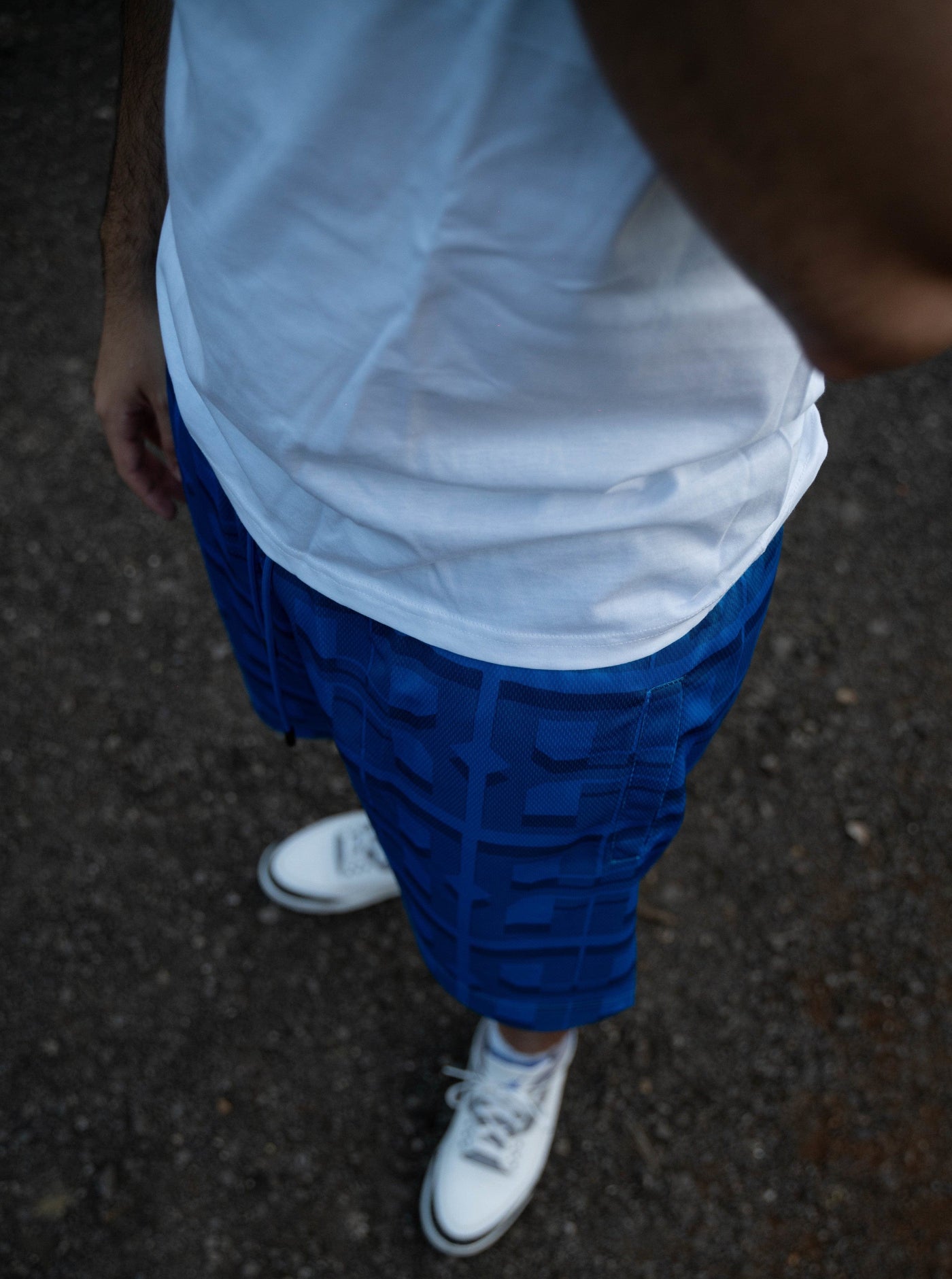 Bando Baby Blue Mesh Shorts