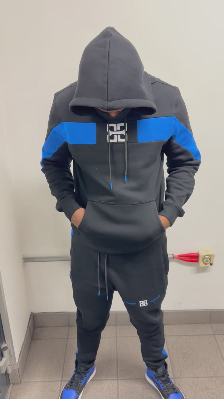 Dual Tone Obsidian Blue Tracksuit Hoodie