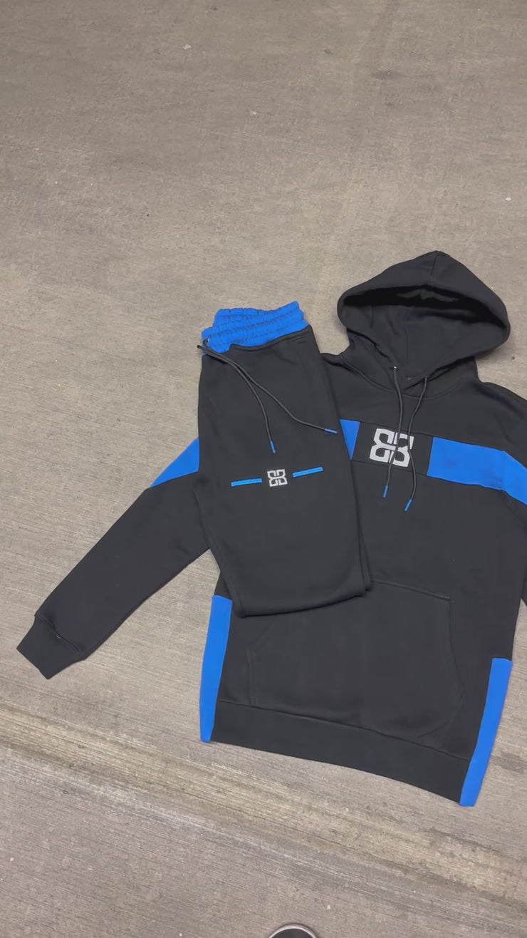 Dual Tone Obsidian Blue Tracksuit Hoodie