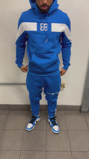 Dual Tone Sky Tracksuit Hoodie